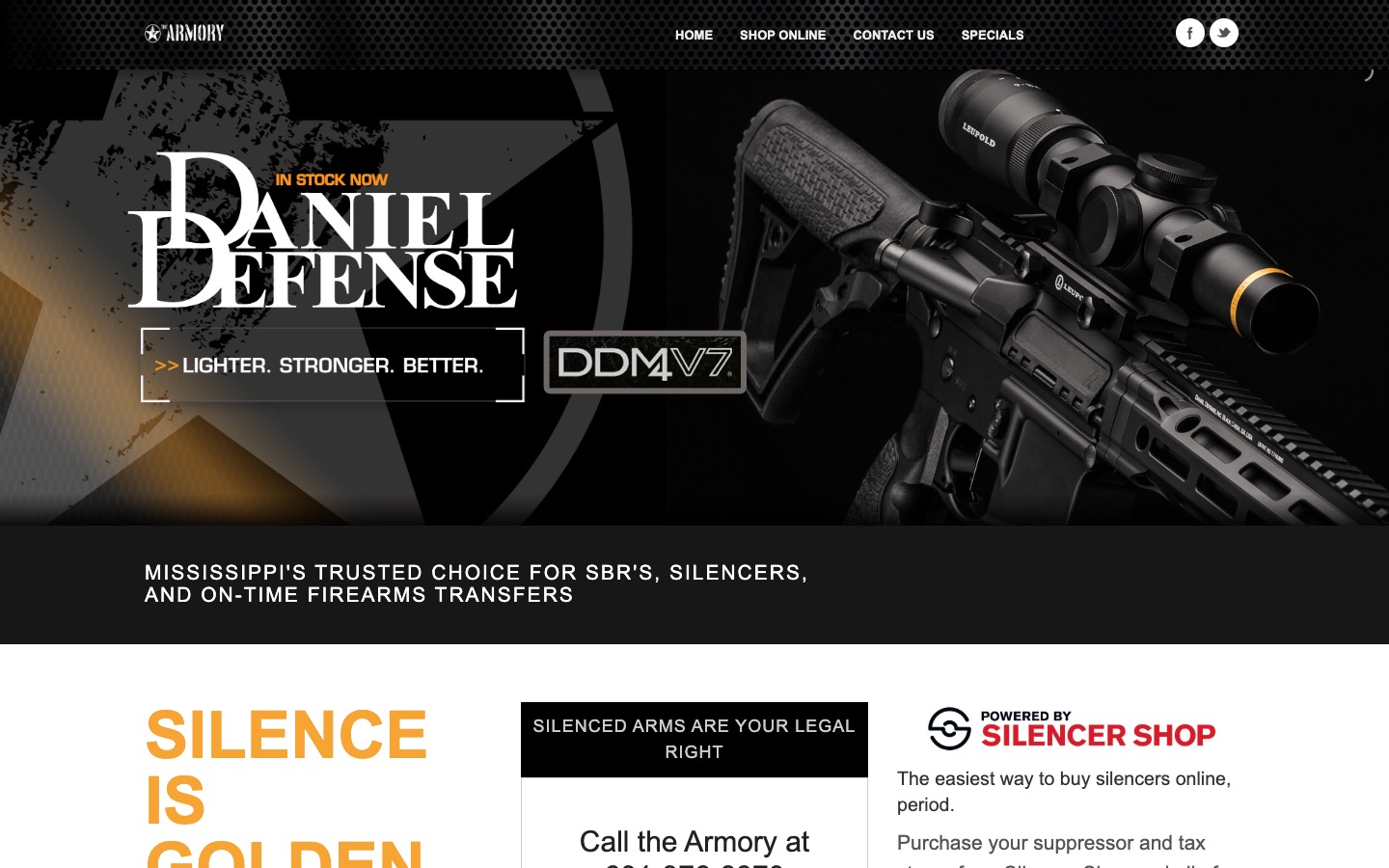 The current homepage